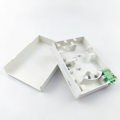 2 Core LC APC Plastic Fiber Optic Faceplate Socket Panel voor FTTH White Time 5 jaar