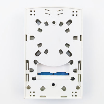 2 Core LC UPC Plastic Fiber Optic Faceplate Socket Panel voor FTTH Wit/Grijze kleur