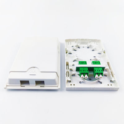 132*83*25 ABS PC 2 Cores LC APC Fiber Optic Faceplate Socket Panel voor optische apparatuur