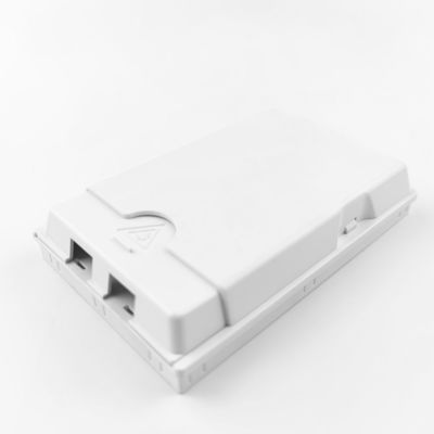 FTTH-toepassingen 2 kernen Plastic Fiber Optic Faceplate Socket Panel 131*84*24 ABS/PC