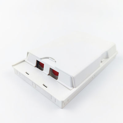 FTTH-toepassingen 2 kernen Plastic Fiber Optic Faceplate Socket Panel 131*84*24 ABS/PC
