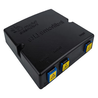 Zwart plastic glasvezel splitter voor FTTH 2 cores SC UPC PC