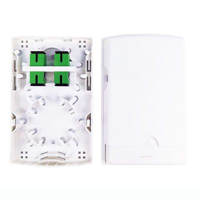 2 kernen Plastic Fiber Optic Faceplate Socket Panel voor naadloze FTTH-integratie