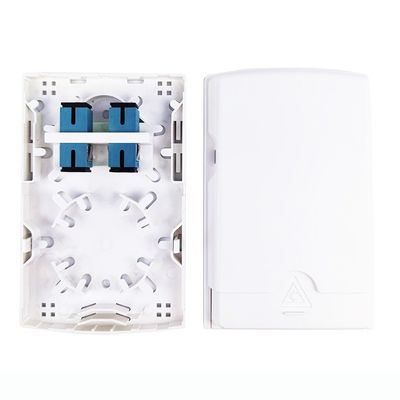 5 2 Core SC UPC Plastic Fiber Optic Faceplate Socket Panel voor FTTH-toepassingen