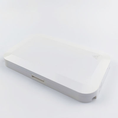 1 Port Grey APC Plastic Fiber Optic Faceplate Socket Panel voor binnen in FTTH-netwerk