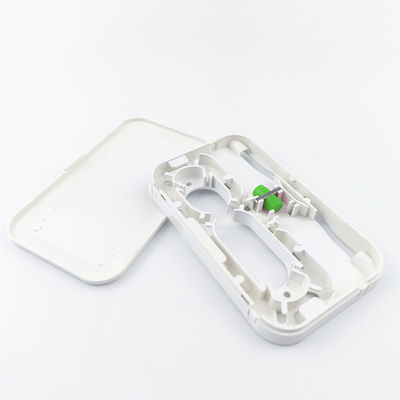 Wit/Grijz FC APC Plastic Fiber Optic Faceplate Socket Panel voor FTTH-netwerken binnen