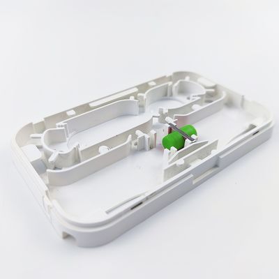 Wit/Grijz FC APC Plastic Fiber Optic Faceplate Socket Panel voor FTTH-netwerken binnen