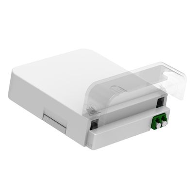 Witte / grijze 1 kern LC APC-type glasvezel voor FTTH-verbinding binnen