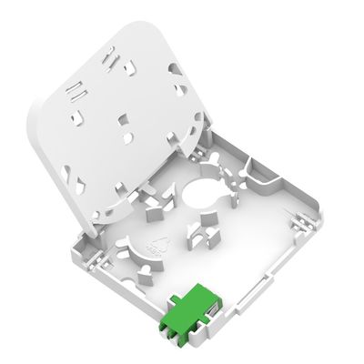 Witte / grijze 1 kern LC APC-type glasvezel voor FTTH-verbinding binnen