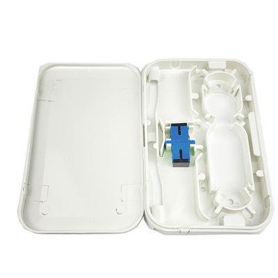 FTTH-netwerktoepassingen Plastic Fiber Optic Faceplate Socket Panel voor White Indoor