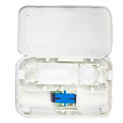 FTTH-netwerktoepassingen Plastic Fiber Optic Faceplate Socket Panel voor White Indoor