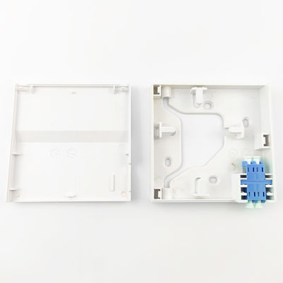 1 poort LC UPC Plastic Fiber Optic Faceplate Socket Panel voor naadloze FTTH-installatie