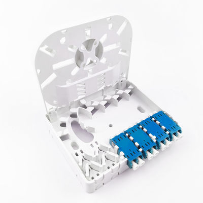 102*81*30mm LC/UPC Plastic Fiber Optic Faceplate Socket Panel voor FTTH-netwerken binnen