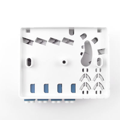 102*81*30mm LC/UPC Plastic Fiber Optic Faceplate Socket Panel voor FTTH-netwerken binnen