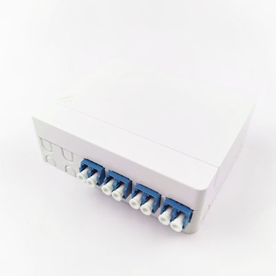102*81*30mm LC/UPC Plastic Fiber Optic Faceplate Socket Panel voor FTTH-netwerken binnen