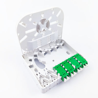 FTTH-netwerk compatibel glasvezel stopcontactpaneel 4 kernen ABS pc-materiaal voor binnen