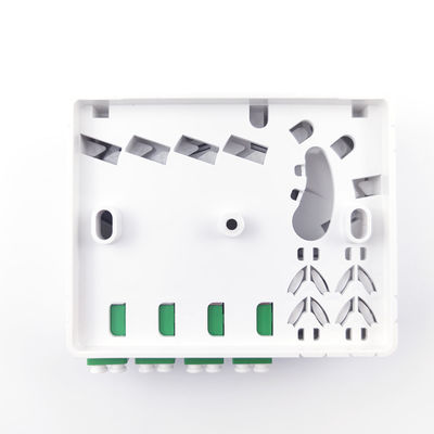 FTTH-netwerk compatibel glasvezel stopcontactpaneel 4 kernen ABS pc-materiaal voor binnen