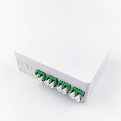 FTTH-netwerk compatibel glasvezel stopcontactpaneel 4 kernen ABS pc-materiaal voor binnen