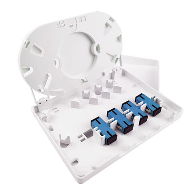 152*110*31mm SC/UPC Plastic Fiber Optic Faceplate Socket Panel voor FTTH-netwerken binnen