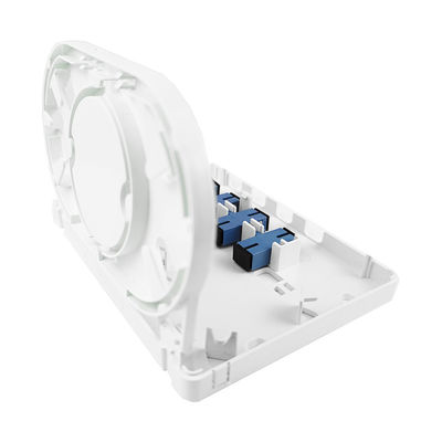 152*110*31mm SC/UPC Plastic Fiber Optic Faceplate Socket Panel voor FTTH-netwerken binnen