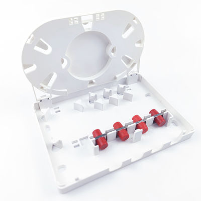 FC/UPC Plastic Fiber Optic Faceplate Socket Panel gebruikt voor Indoor Network FTTH 4 Cores