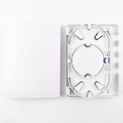 150*110*30mm FTTH-netwerk binnen 4 kernen LC UPC Plastic Fiber Optic Faceplate Socket Panel