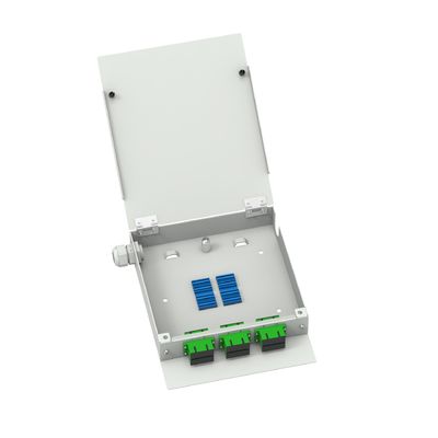 4 Core Plastic Fiber Optic Faceplate Socket Panel voor FTTH-netwerken in de binnenruimte 5- Hangzhou