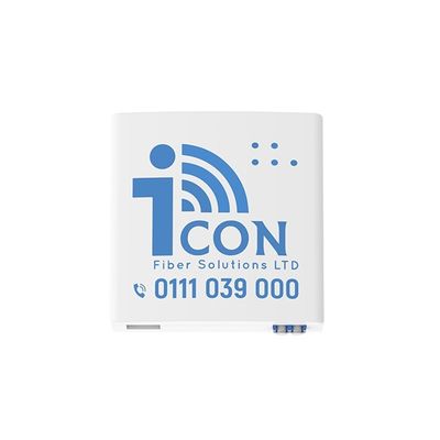 2 Core LC UPC Plastic Fiber Optic Faceplate Socket Panel voor binnen in FTTH-netwerk